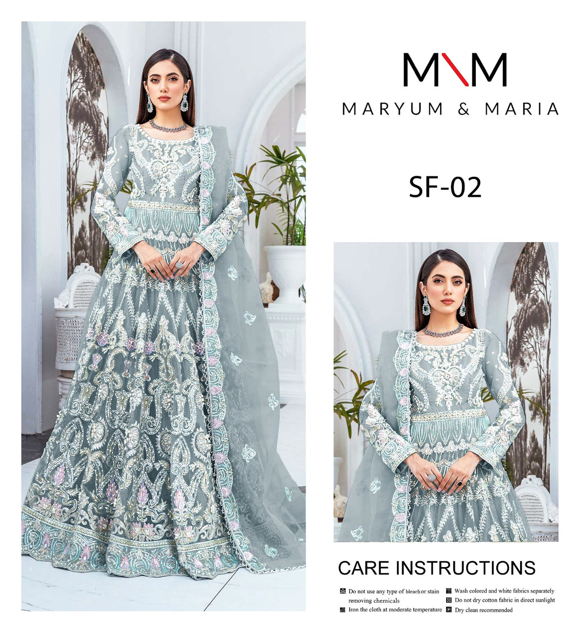 Maryum & Maria Luxury Embroidered Maxi – Rs. 12,500
