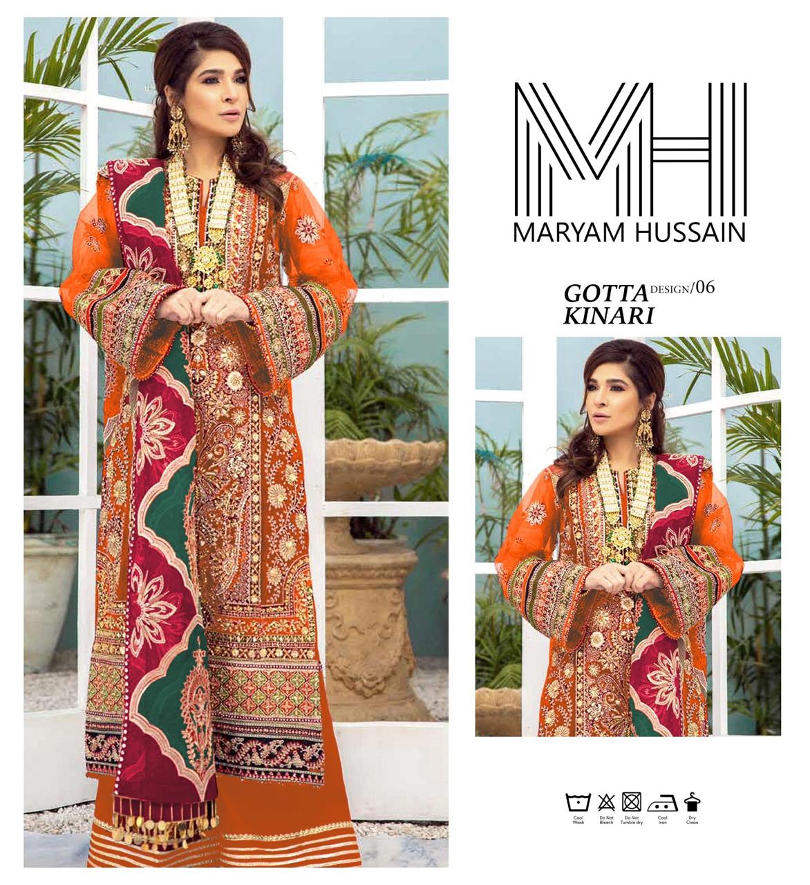 Maryam Hussain 3pc Suit Unstitched