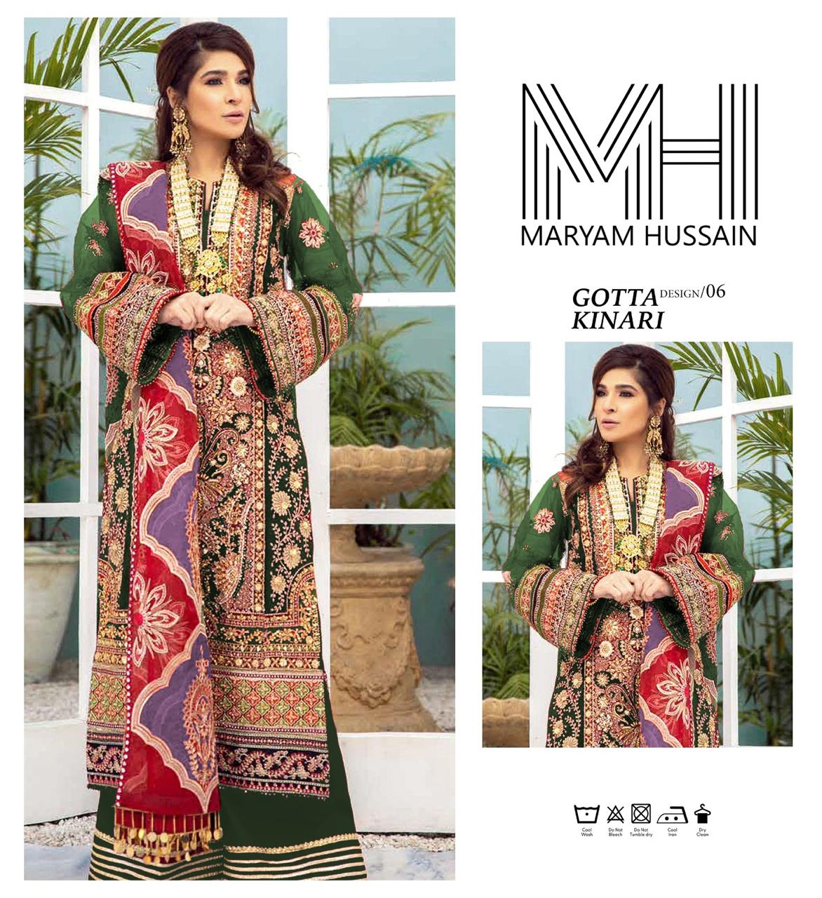 Maryam Hussain 3pc Suit Unstitched