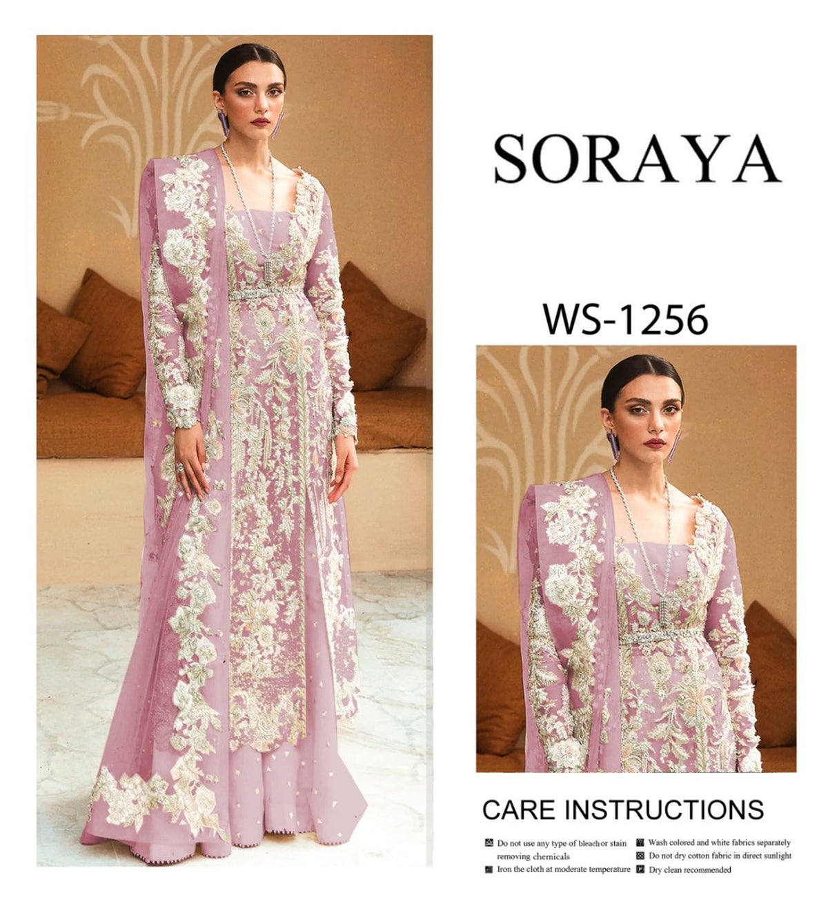 Soraya Dress – 4-Piece Luxury Suit | Sale with Free Inner & Trouser