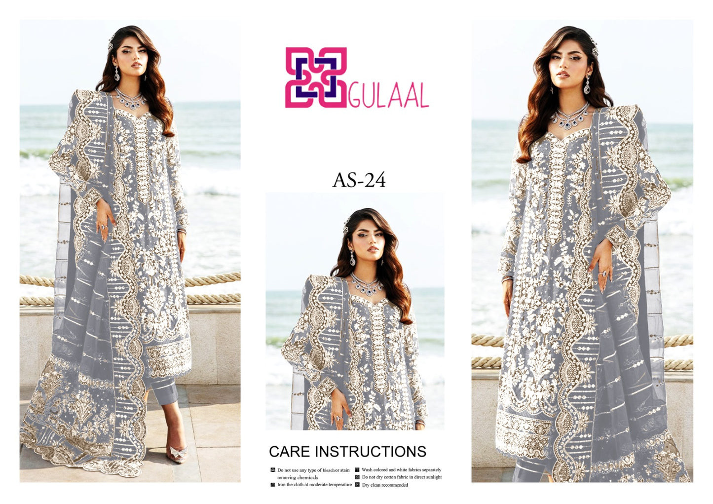 Gulaal Shesha Silk 4-Piece Suit