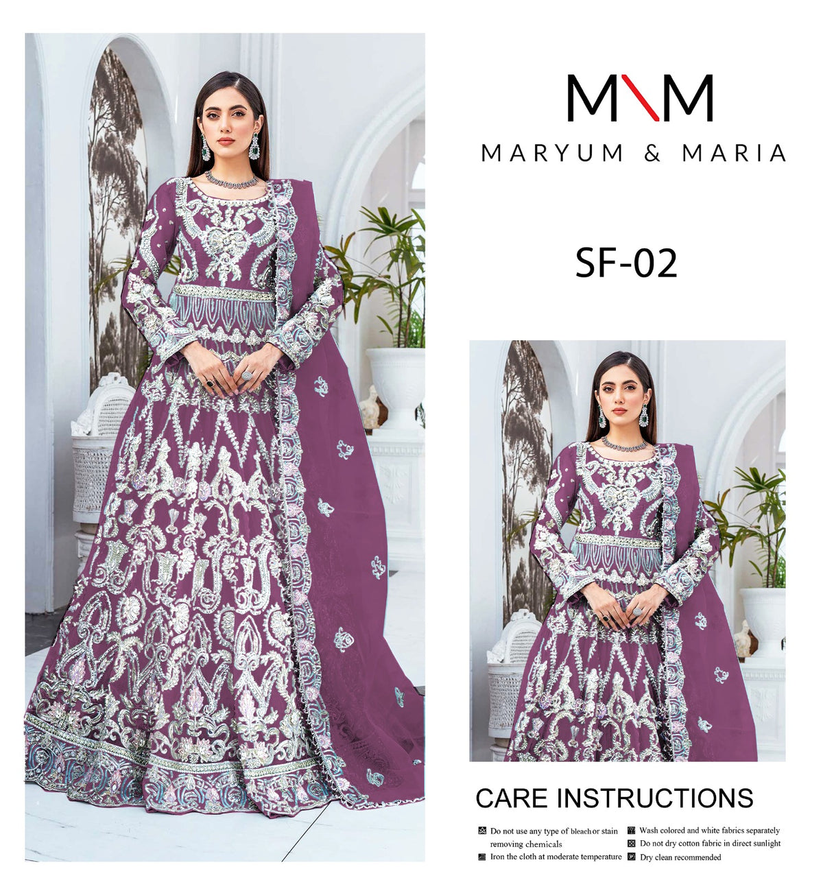 Maryum & Maria Luxury Embroidered Maxi – Rs. 12,500