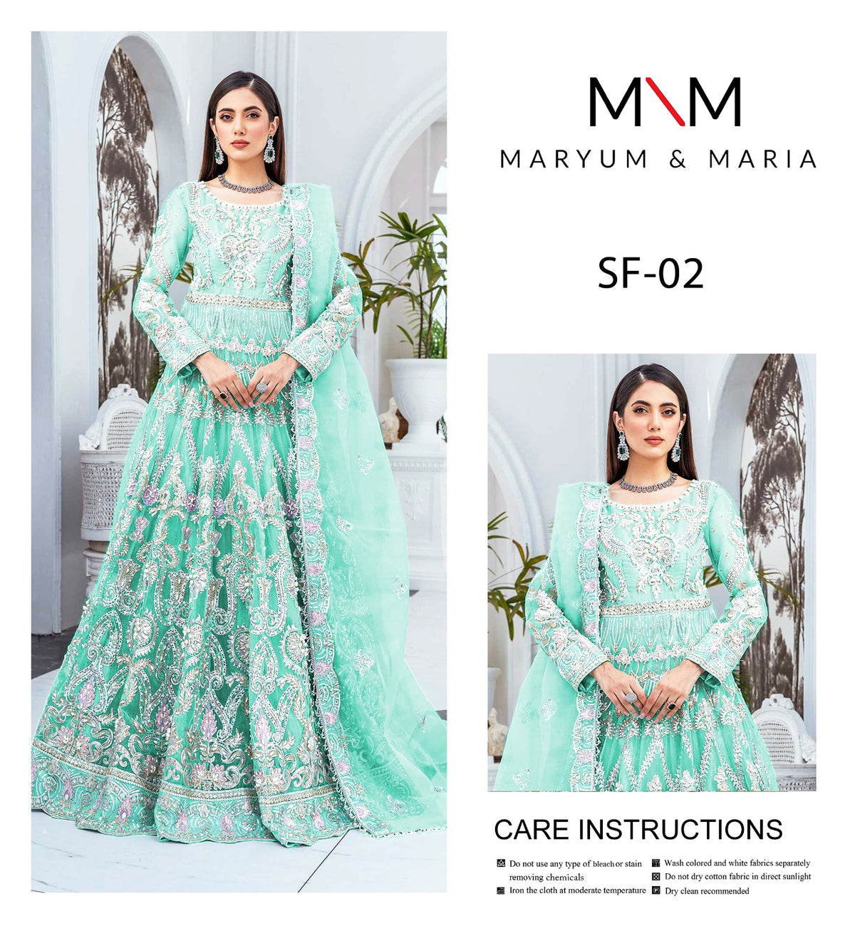 Maryum & Maria Luxury Embroidered Maxi – Rs. 12,500