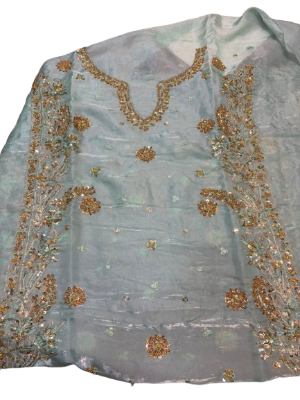 Asim Jofa Luxury 3PC Sheesha Silk Dress | Raw Silk Inner & Trouser