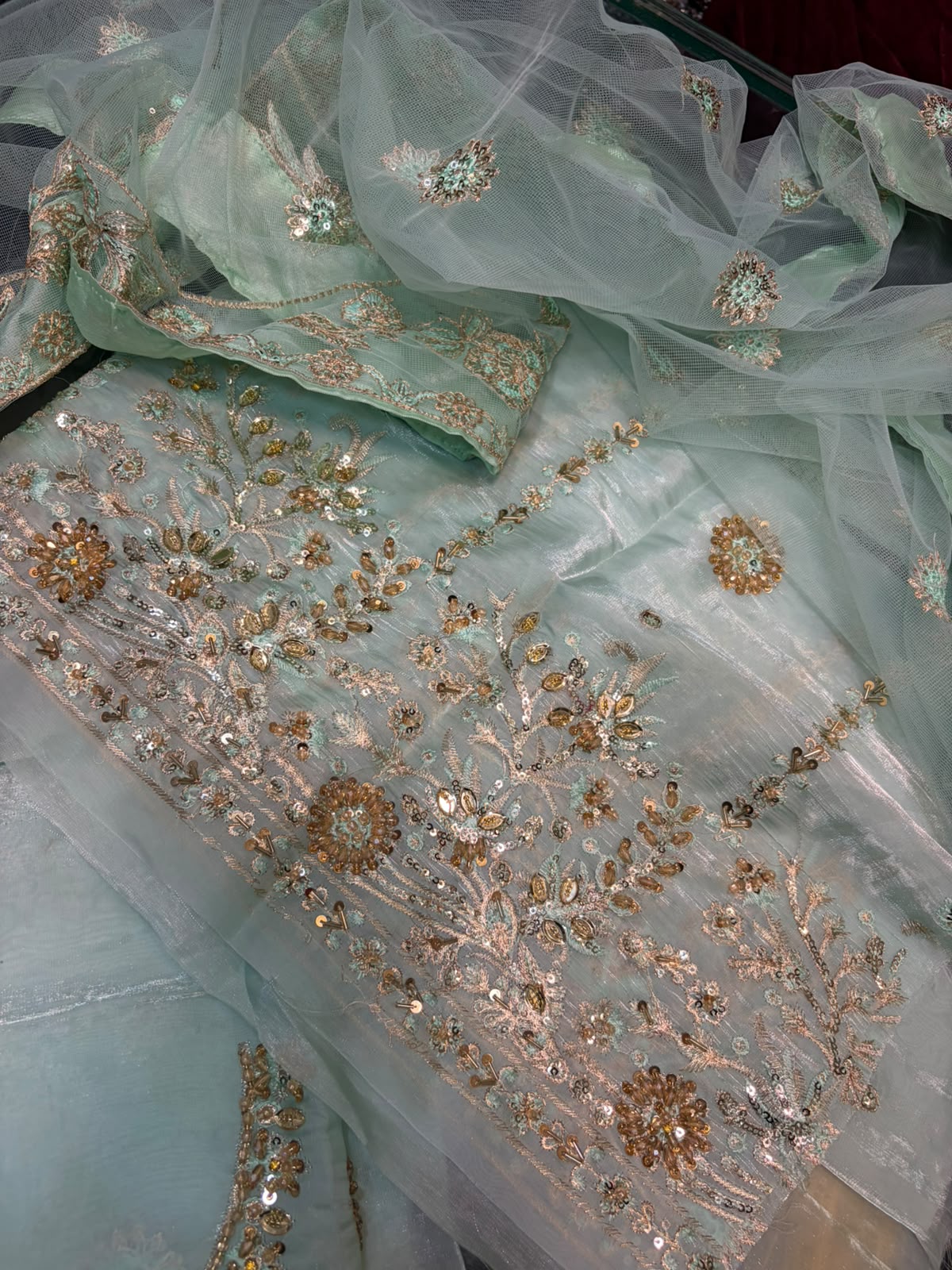 Asim Jofa Luxury 3PC Sheesha Silk Dress | Raw Silk Inner & Trouser