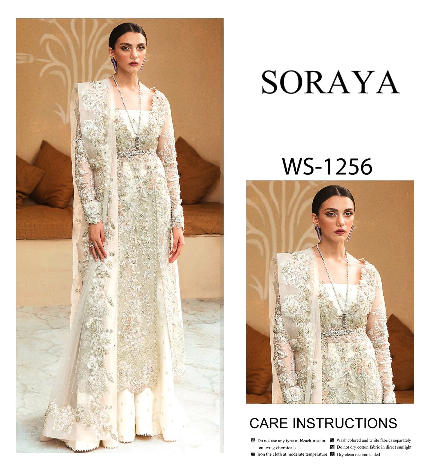 Soraya Dress – 4-Piece Luxury Suit | Sale with Free Inner & Trouser