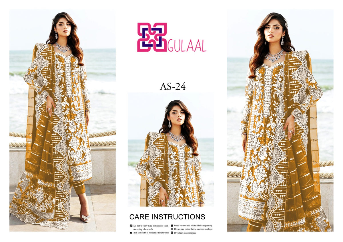 Gulaal Shesha Silk 4-Piece Suit