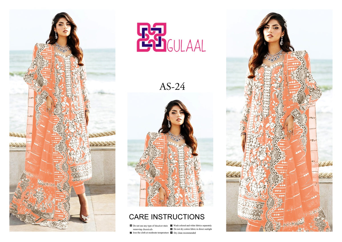 Gulaal Shesha Silk 4-Piece Suit