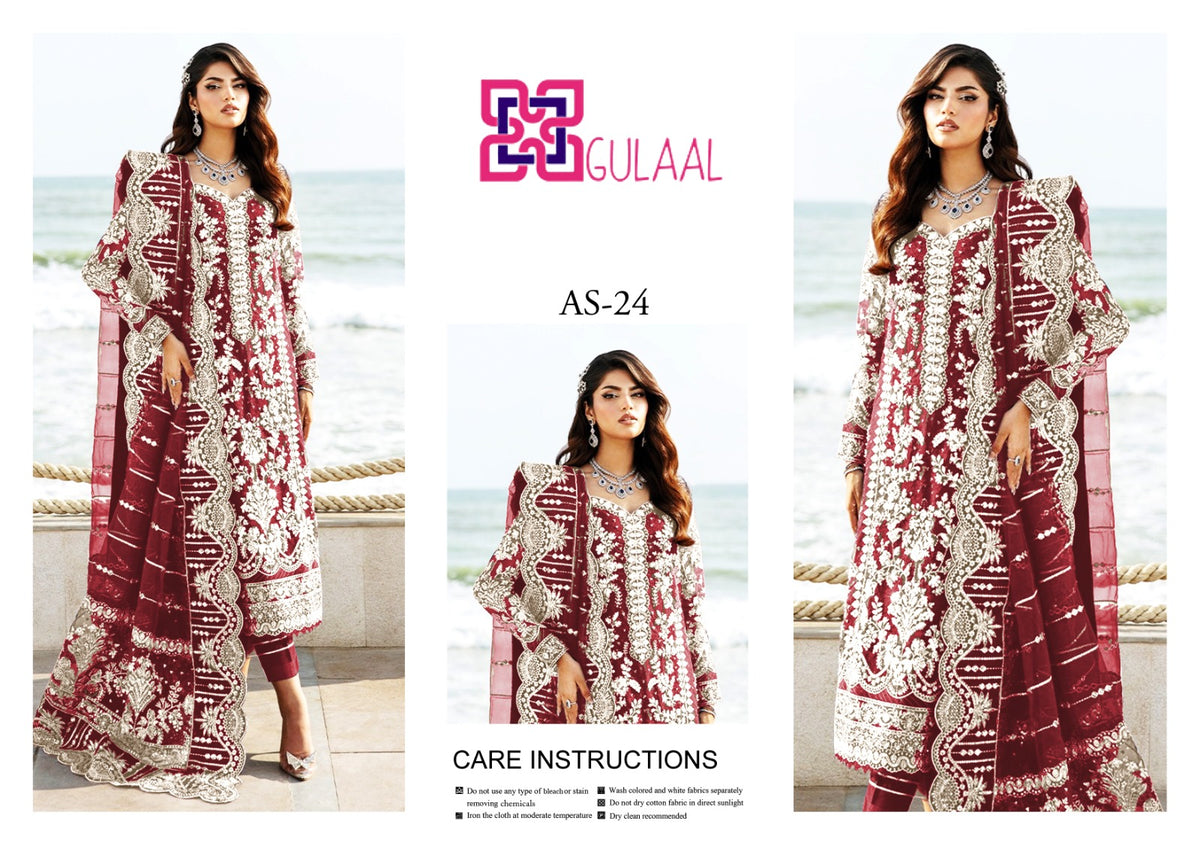 Gulaal Shesha Silk 4-Piece Suit